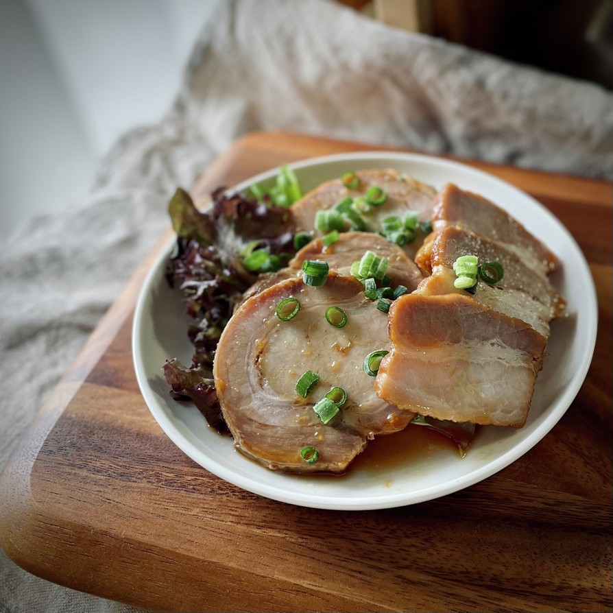 簡単美味しい甘辛焼き豚♫チャーシュー丼にの画像