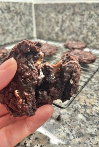 作り置き！ダブルチョコレート+塩クッキー