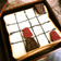 チョコレートで作った駒でパン上の詰将棋