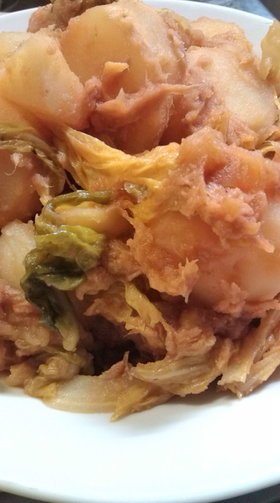 ケチャップ味のツナじゃが