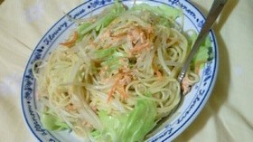 お手軽☆鮭と野菜のペペロンチーノ