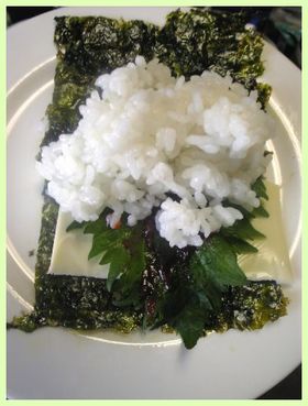 韓国海苔の大好き海苔巻き