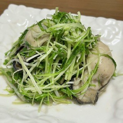 【野菜ソムリエ】京みず菜と牡蠣のソテーの写真