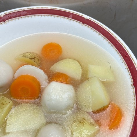 電解水素水でつくる根菜類の元気スープ