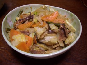 簡単!キャベツとお肉のたっぷり炒め
