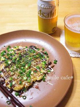 北あかりが入ったふんわりお好み焼き☆