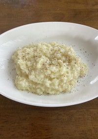 水と米だけで作るチーズリゾット