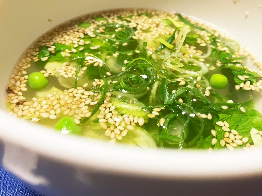 グリーンピースの栄養たっぷり簡単スープ☆の画像