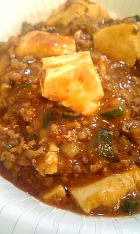 辛い!具だくさんの麻婆豆腐!