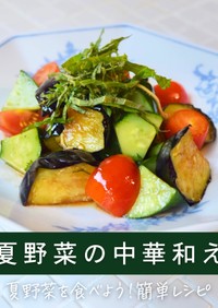【簡単】夏野菜の中華和え