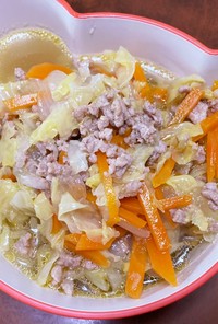 【幼児食】野菜と豚肉のラーメン