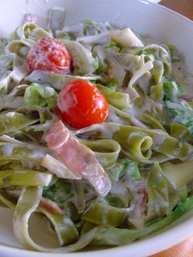 2度美味しい♪春キャベツのクリームパスタ