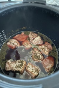 炊飯器偉い3 豚バラの赤ワイン煮込み風