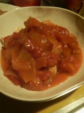 鶏肉のトマト煮込み