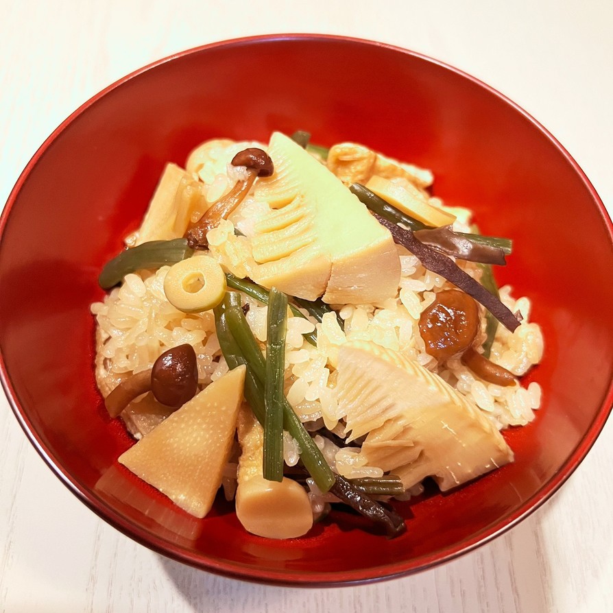 山菜おこわ♡炊飯器で簡単！甘めで優しい味の画像