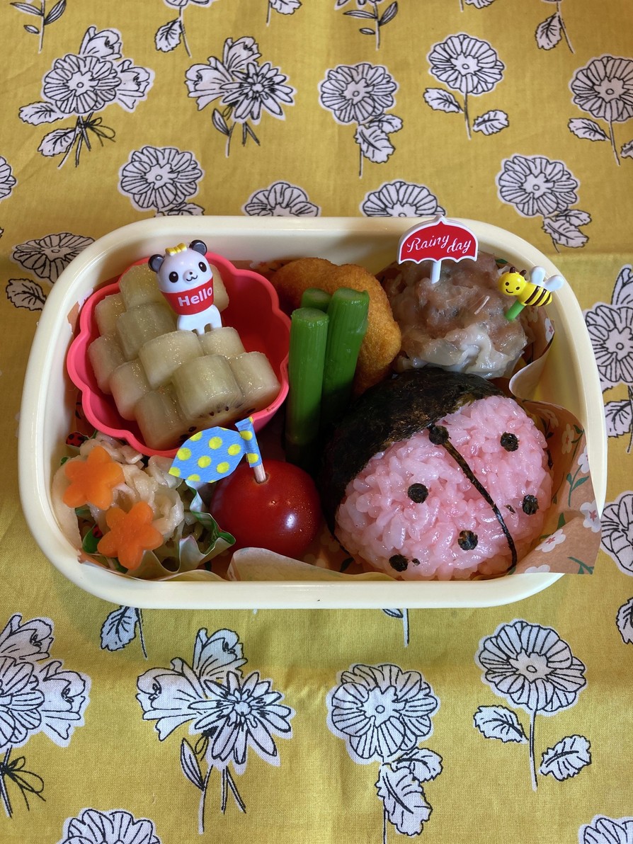 幼稚園　てんとう虫お弁当の画像