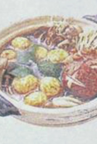 菊ダンゴのきのこ鍋