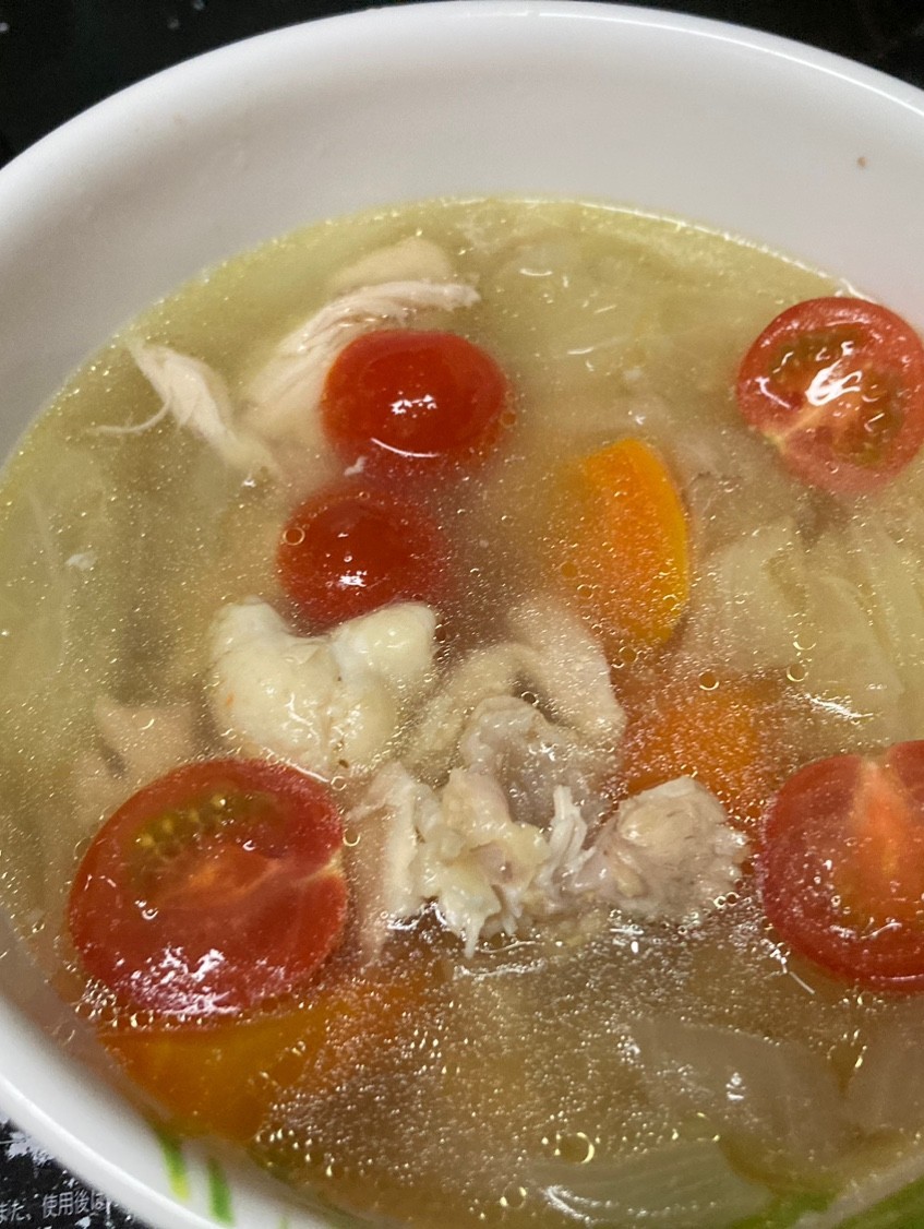 鶏手羽元と麹で作るサムゲタン風スープの画像