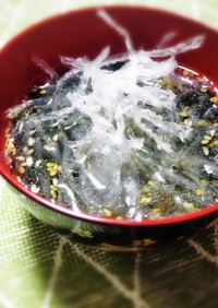 塩抜き不要！海藻5種の透けない中華スープ