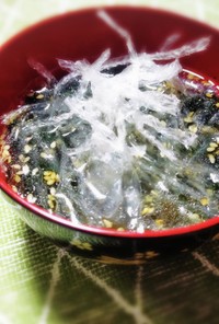 塩抜き不要！海藻5種の透けない中華スープ