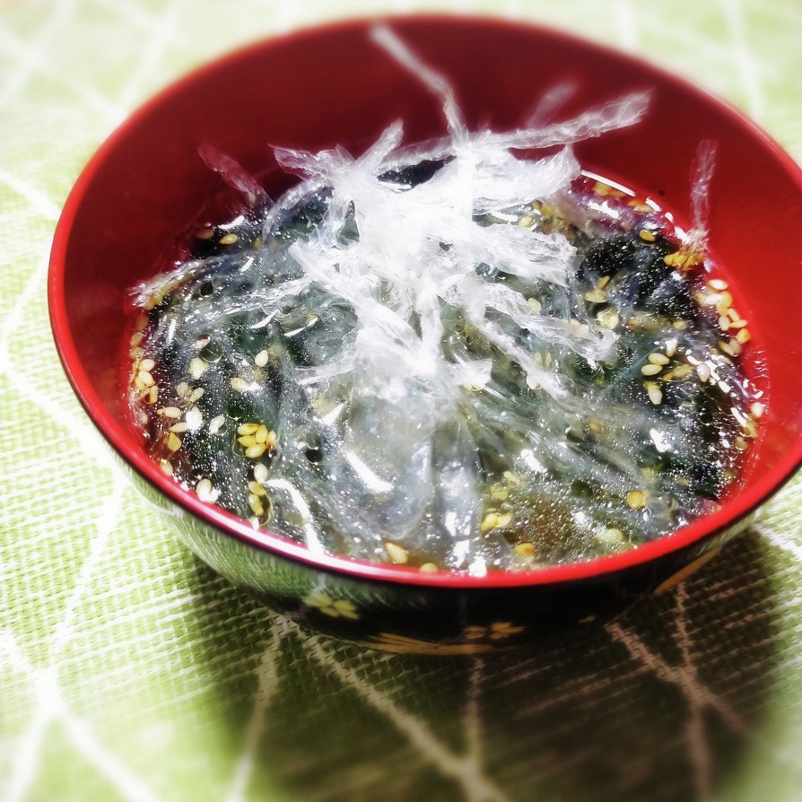 塩抜き不要！海藻5種の透けない中華スープの画像
