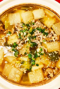 韓国風・大根と牛肉のスープ
