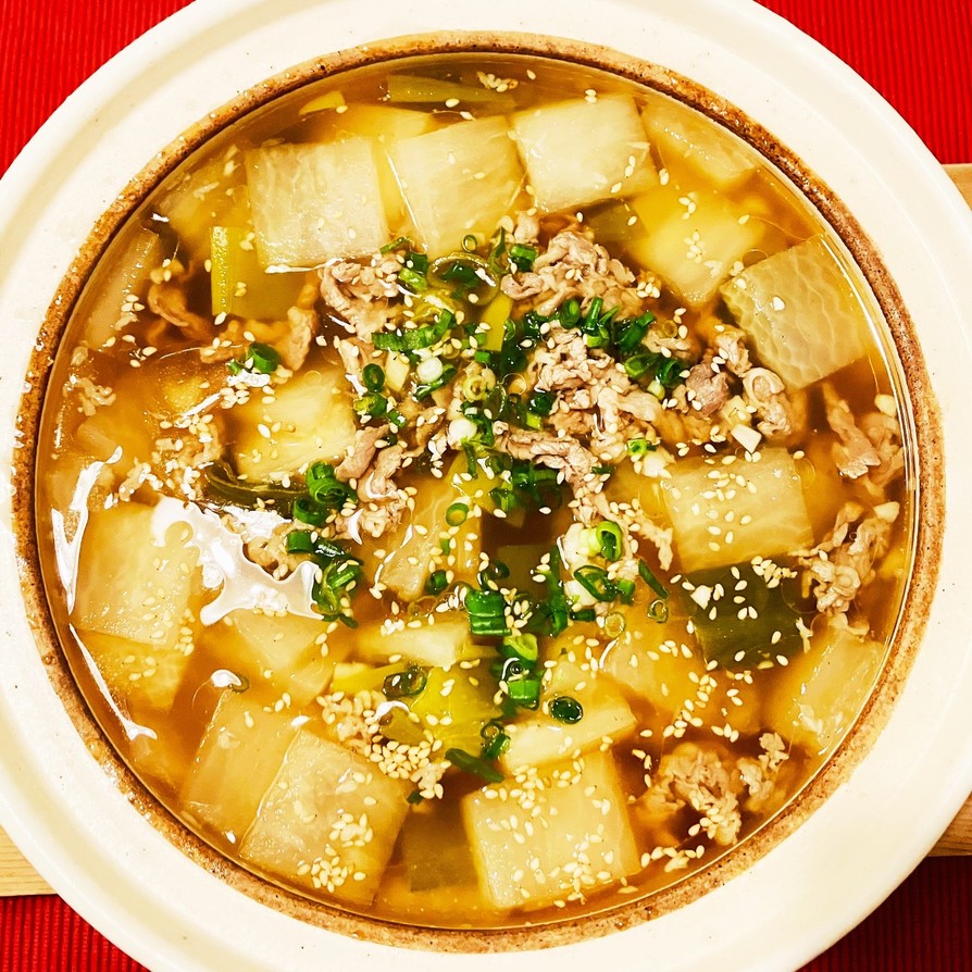 韓国風・大根と牛肉のスープの画像