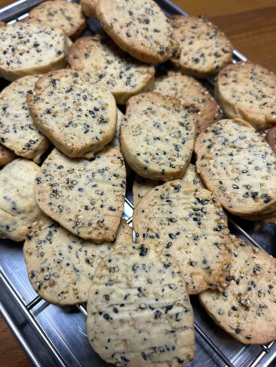 白味噌とゴマのクッキーの画像