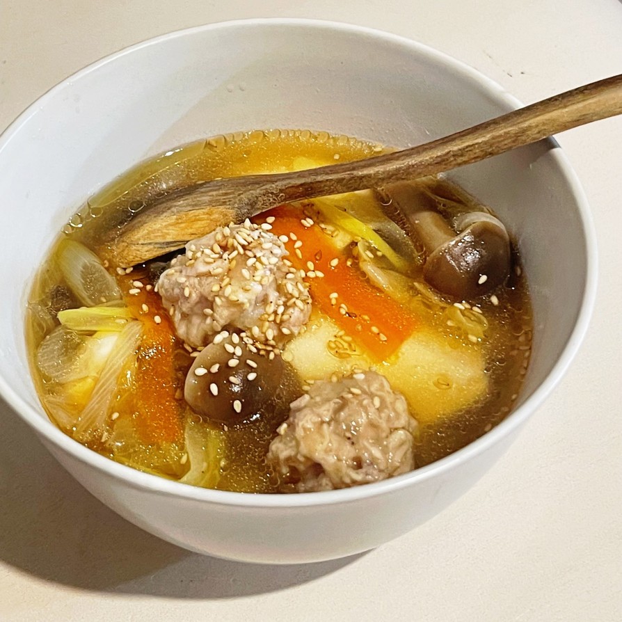 粗挽き鶏と豆腐の和風酸辣湯の画像