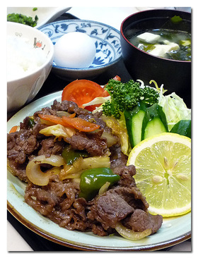 ♪ 喫茶店の ♪ 焼肉定食