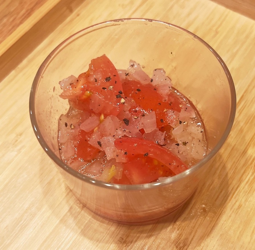 トマトと玉ねぎの血液サラサラサラダの画像