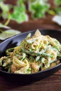 冷凍野菜で簡単！インゲンとツナのマヨ味噌