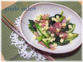 アスパラベーコンon角切りチーズ☆