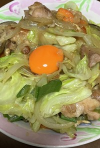 豚肉と野菜のマヨ炒め