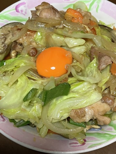 豚肉と野菜のマヨ炒めの写真