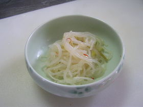 エスニック ザーサイ&糸こんにゃくいため