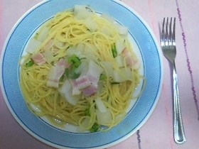 フライパンで簡単!大根のさっぱりパスタ*