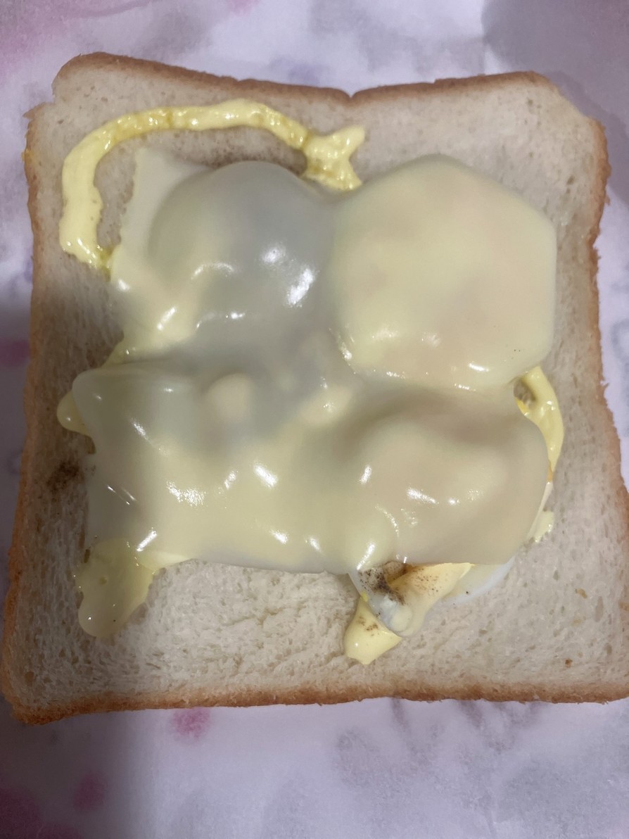 オガタ家　明日の朝食　卵チーズパンの画像