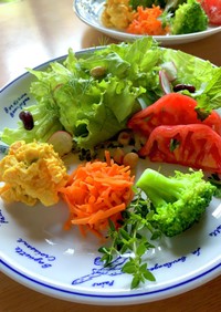彩り野菜のわくわくサラダプレート