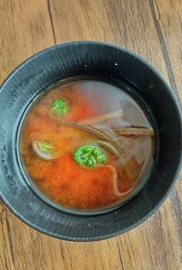 山菜レシピ☆こごみの味噌汁♪