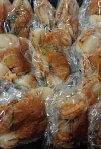 ホタテ稚貝のインスタント味噌種