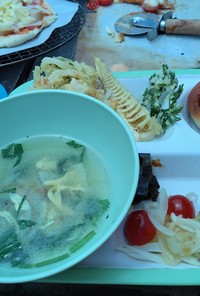 筍と新玉ねぎの中華スープ
