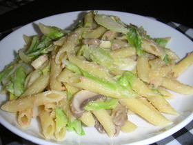キャベツと明太子の春パスタ