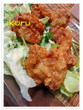 香ばしっ♡ガーリックオニオン鶏唐揚げ
