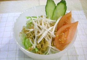 白滝と豆腐のヘルシーサラダ