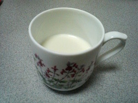 緑茶ホットミルク