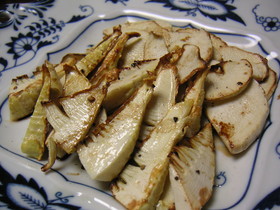 バルサミコ酢でいただく焼き筍