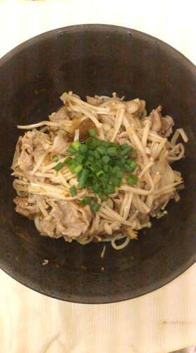 豚肉とえのきの梅わさび和え