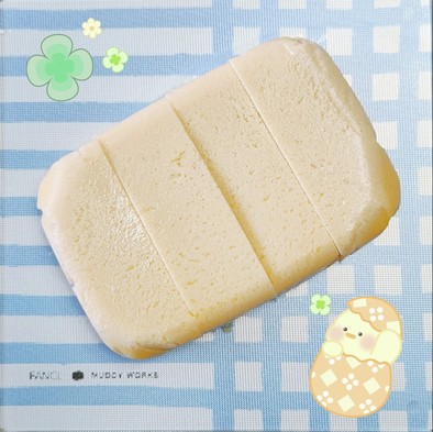 豆腐入りのチーズケーキの写真