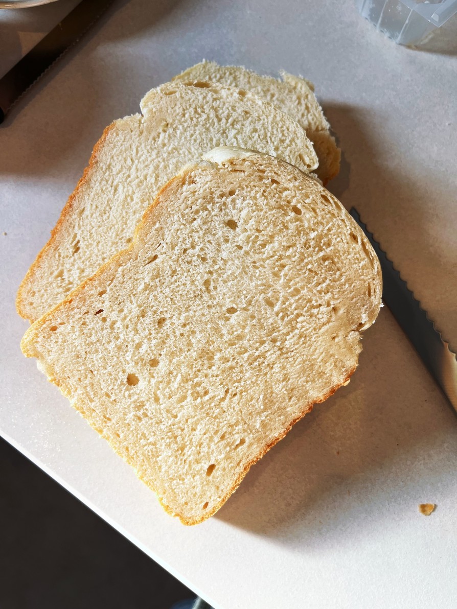 ホームベーカリーできめ細かいしっとりパンの画像